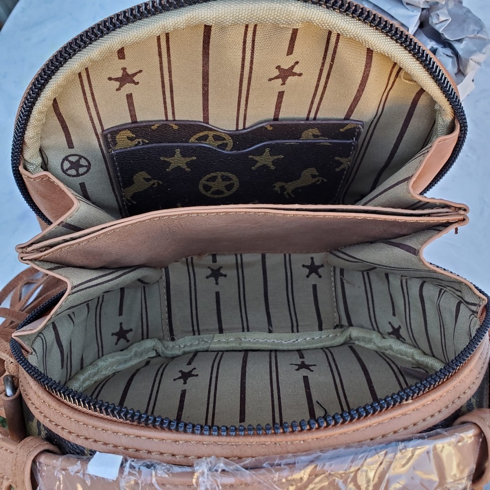 Montana West Signature Monogram Crossbody/Hip Bag - Picture 7 of 8